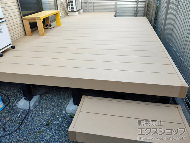 静岡県静岡市ののウッドデッキ リウッドデッキ 200 施工例