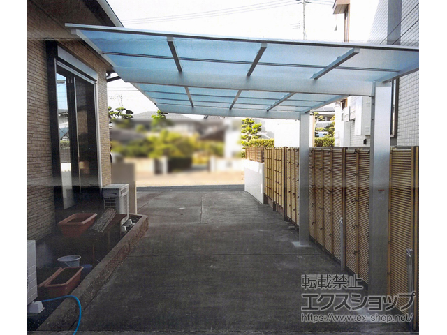 熊本県熊本市ののカーポート ソリッドポート 積雪〜20cm対応 施工例