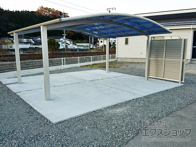 長野県上伊那郡南箕輪村ののカーポート レイナツインポートグラン　積雪〜20cm対応 施工例
