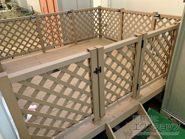 埼玉県北葛飾郡松伏町ののウッドデッキ リウッドデッキ 200 施工例