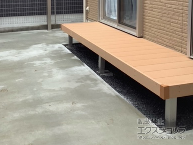 茨城県つくばみらい市ののウッドデッキ リウッドデッキ 200 施工例