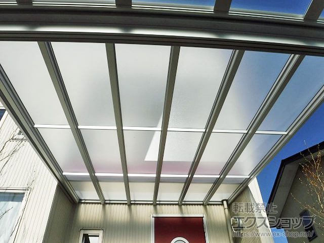 長野県上伊那郡宮田村ののテラス屋根 スピーネ F型 テラスタイプ 単体 積雪〜20cm対応 施工例