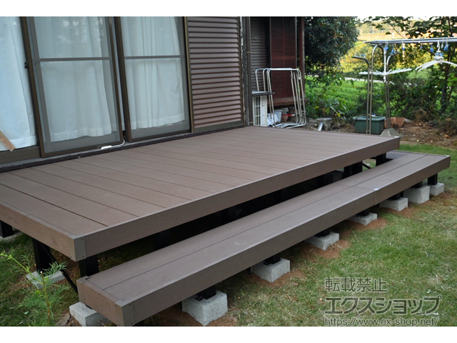 熊本県球磨郡相良村ののウッドデッキ リウッドデッキ 200 施工例