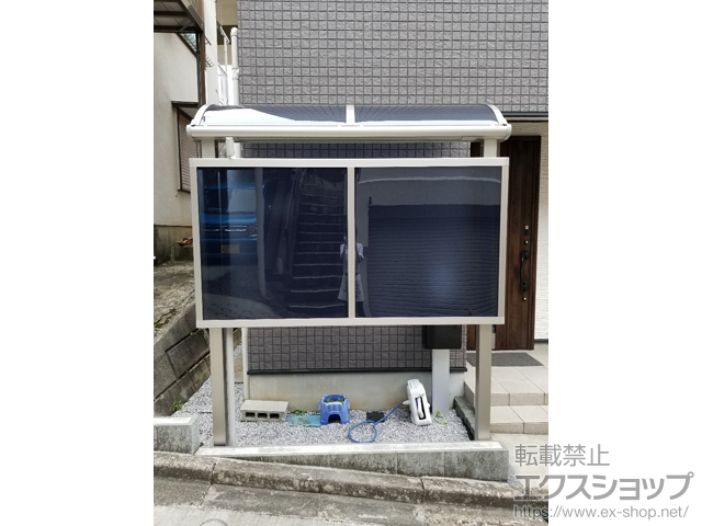 神奈川県川崎市ののテラス屋根 プレシオステラスII R型 テラスタイプ 単体 積雪〜20cm対応 施工例