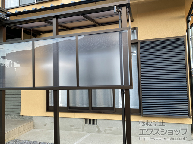 大分県宇佐市ののテラス屋根 ソラリア F型 テラスタイプ 単体 積雪〜20cm対応 施工例
