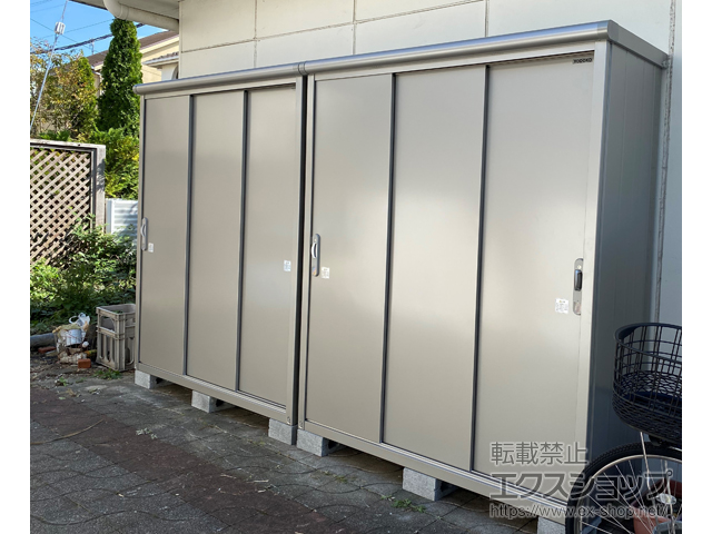 神奈川県鎌倉市のの物置・屋外倉庫 エスモ 一般型 ESE-1606A SS 施工例