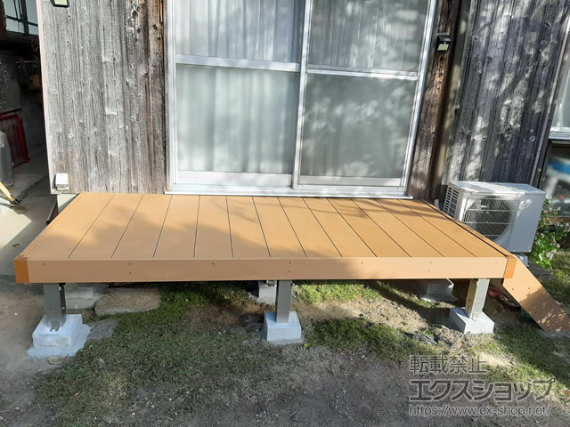 山口県萩市ののウッドデッキ マージウッドデッキ 施工例