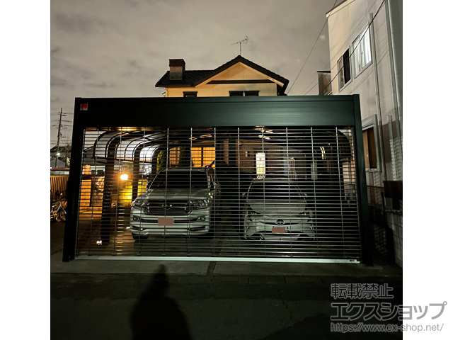 埼玉県越谷市ののガレージシャッター ワイドシャッターS型 Fタイプ 施工例