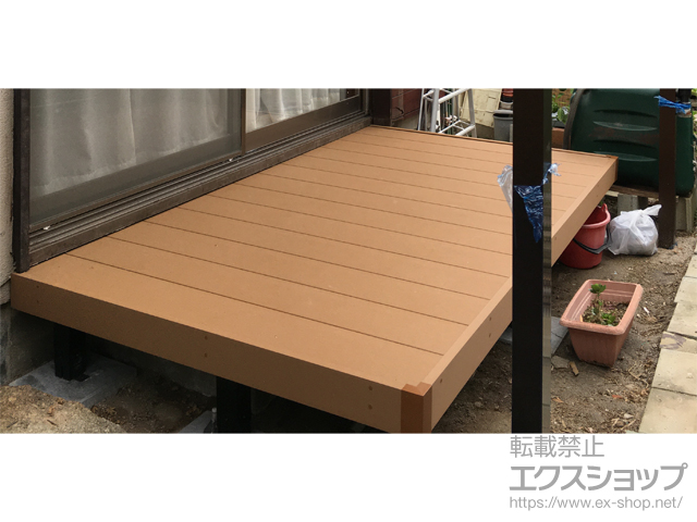 福岡県太宰府市ののウッドデッキ マージウッドデッキ 施工例