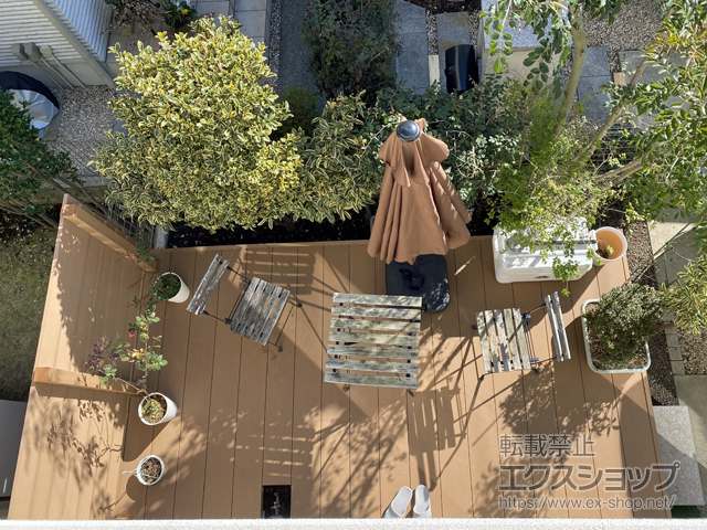 東京都調布市ののウッドデッキ リウッドデッキ 200 施工例