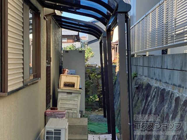 福岡県中間市ののテラス屋根 プレシオステラスII R型 テラスタイプ 単体 積雪〜20cm対応 施工例