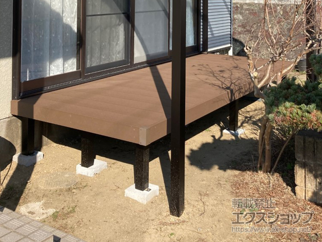 福岡県中間市ののウッドデッキ マージウッドデッキ 施工例