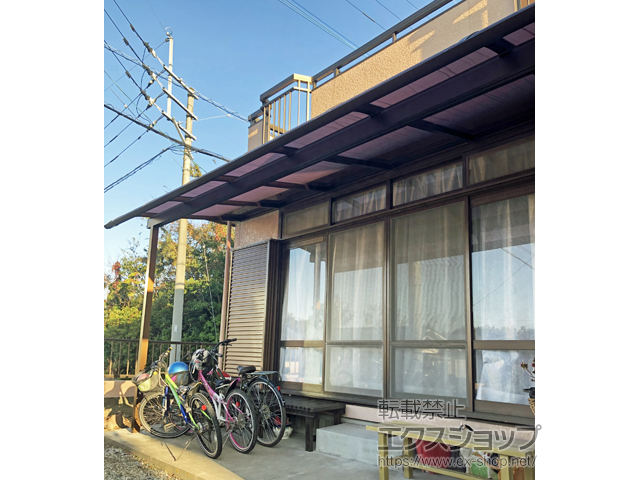 福岡県久留米市ののテラス屋根 ソラリア R型 テラスタイプ 単体 積雪〜20cm対応 施工例