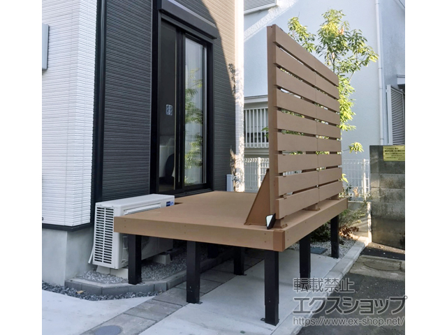 東京都練馬区ののウッドデッキ リウッドデッキ 200 ※L字納まり 施工例