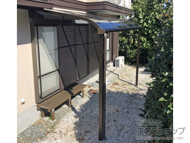 兵庫県三田市ののテラス屋根 ソラリア R型 テラスタイプ 単体 積雪〜20cm対応 施工例