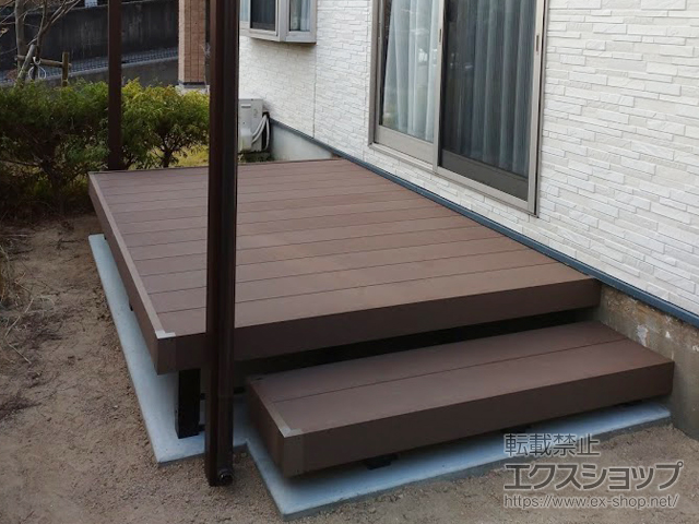 山口県下関市ののウッドデッキ リウッドデッキ 200 施工例