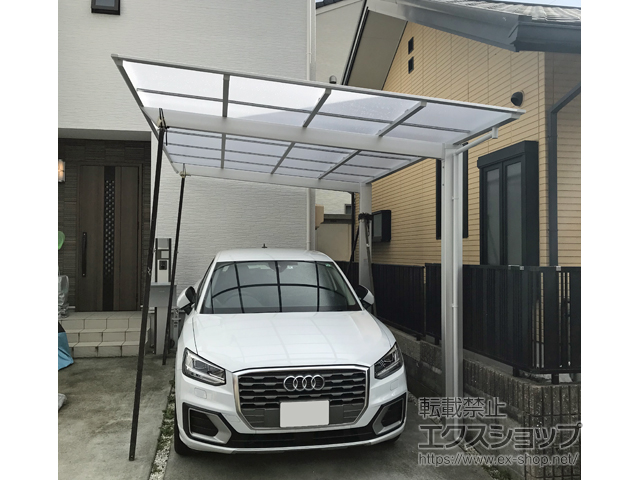 静岡県静岡市ののカーポート ネスカF (フラットスタイル) 積雪〜20cm対応 施工例