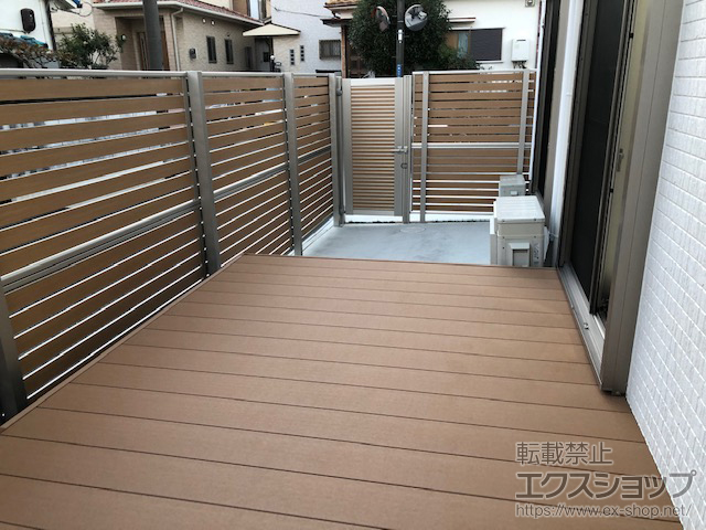 大阪府箕面市ののウッドデッキ リウッドデッキ 200 施工例