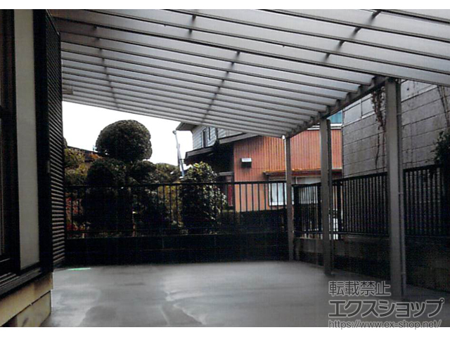 千葉県茂原市ののテラス屋根 ソラリア F型 ビッグサイズ 単体 積雪〜20cm対応 施工例