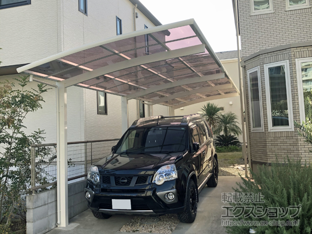 兵庫県芦屋市ののカーポート レイナポートグラン 縦連棟　積雪〜20cm対応 施工例