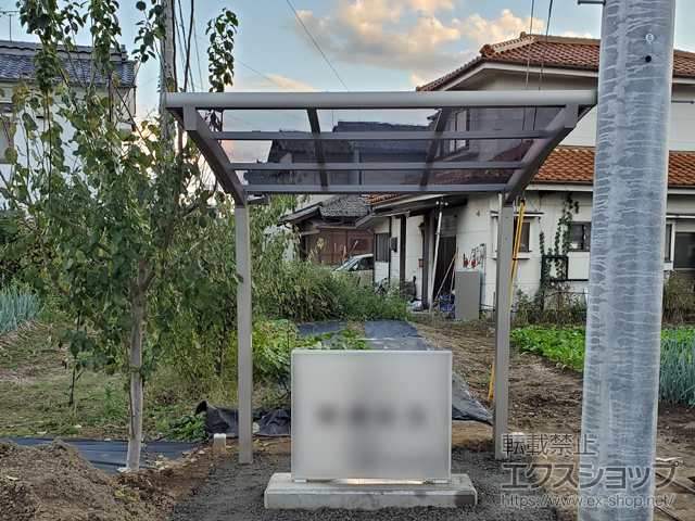 長野県松本市ののサイクルポート・駐輪場 ネスカRミニ (ラウンドスタイル) 積雪〜20cm対応 施工例