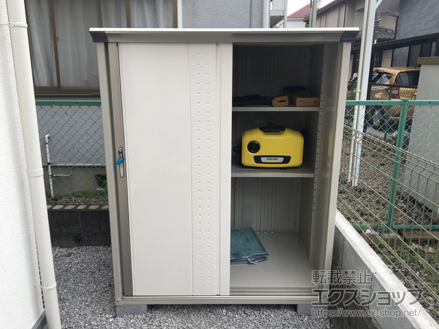 東京都小金井市のの物置・屋外倉庫 グランプレステージジャンプ 1304×900×1600（GP-139B-T） GP-139B-T-SW 施工例