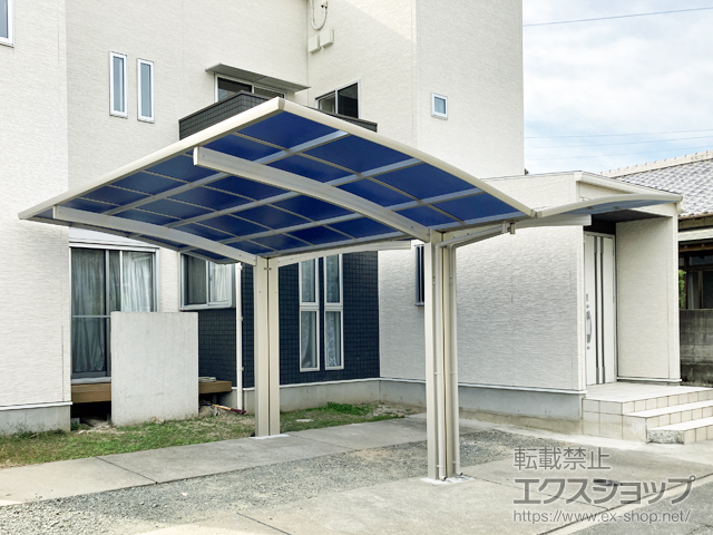 福岡県糟屋郡志免町ののカーポート プレシオスポート Y合掌 積雪〜20cm対応 施工例