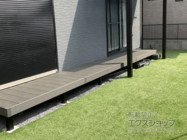 神奈川県茅ヶ崎市のYKKAPのウッドデッキ リウッドデッキ 200 施工例