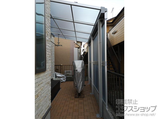 埼玉県川越市ののテラス屋根 ソラリア F型 テラスタイプ 単体 積雪〜20cm対応 施工例