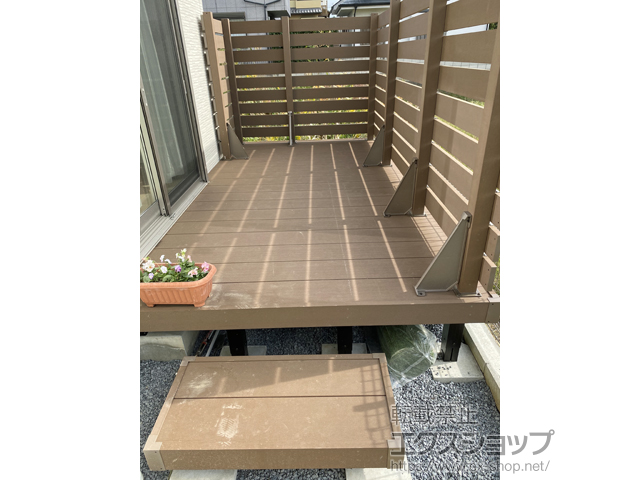千葉県市川市ののウッドデッキ リウッドデッキ 200 施工例