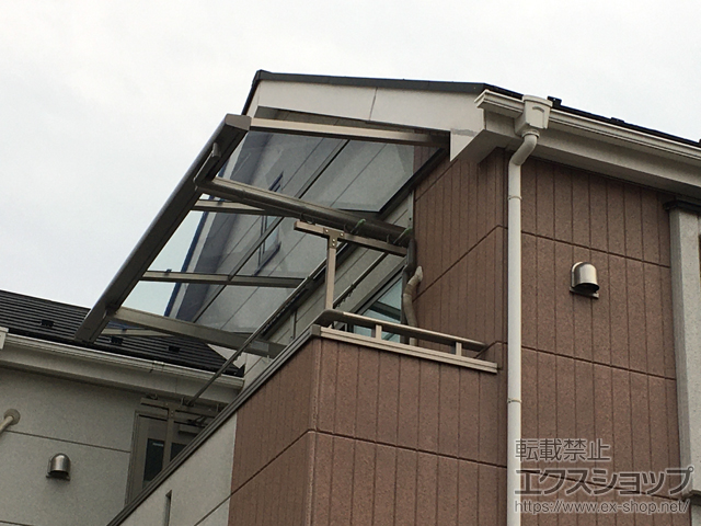 東京都東村山市ののバルコニー・ベランダ屋根 スピーネ F型 ルーフタイプ 単体 積雪〜20cm対応 施工例