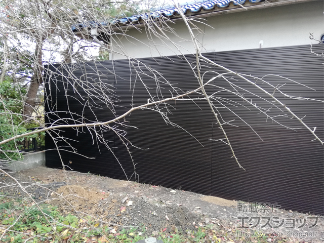 滋賀県高島市ののフェンス・柵 ベルサード1型 フリー支柱タイプ 施工例