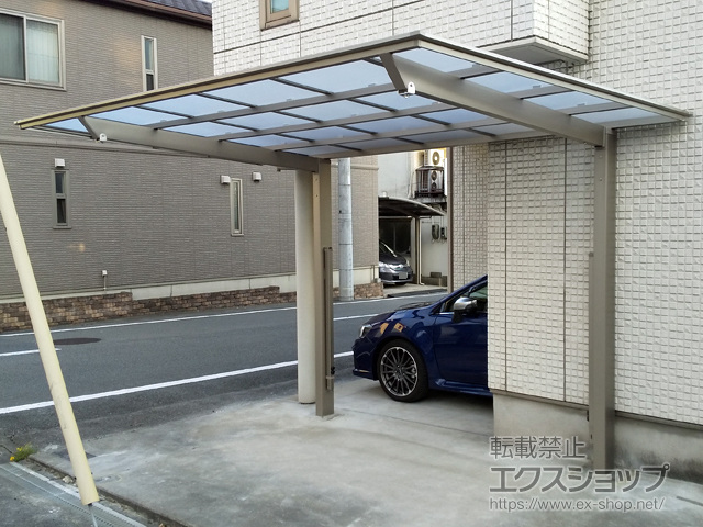 兵庫県姫路市ののカーポート フーゴF (フラットスタイル) 積雪〜20cm対応 施工例