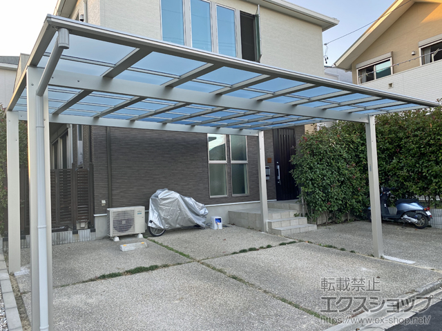 愛知県名古屋市ののカーポート エフルージュ ツイン FIRST 積雪〜20cm対応 施工例