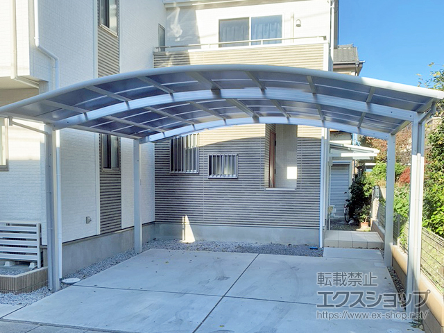 埼玉県上尾市ののカーポート レイナツインポートグラン　積雪〜20cm対応 施工例