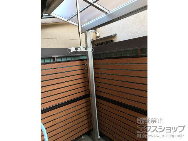 京都府京都市ののテラス屋根 ソラリア F型 テラスタイプ 単体 積雪〜20cm対応 施工例
