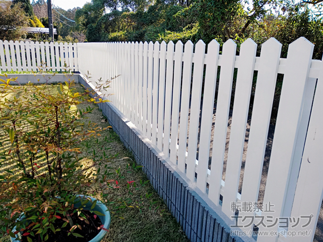 熊本県菊池郡大津町ののフェンス・柵 レスティンフェンス7型 自由柱施工 施工例
