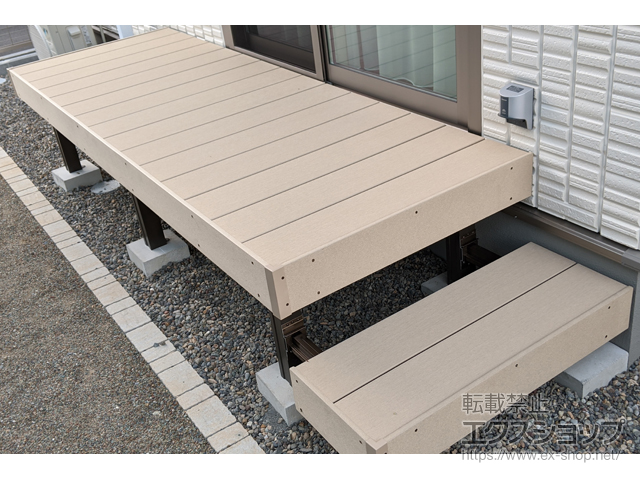 岐阜県岐阜市ののウッドデッキ 樹ら楽ステージ 施工例