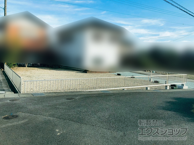 三重県津市ののフェンス・柵 ミエッタフェンス 防犯たて格子タイプ 自由柱施工 施工例