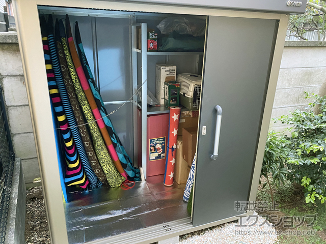 東京都品川区のの物置・屋外倉庫 エスケーエイト SK8-70 一般型 1800×1200×1940 SK8-70-GK 施工例