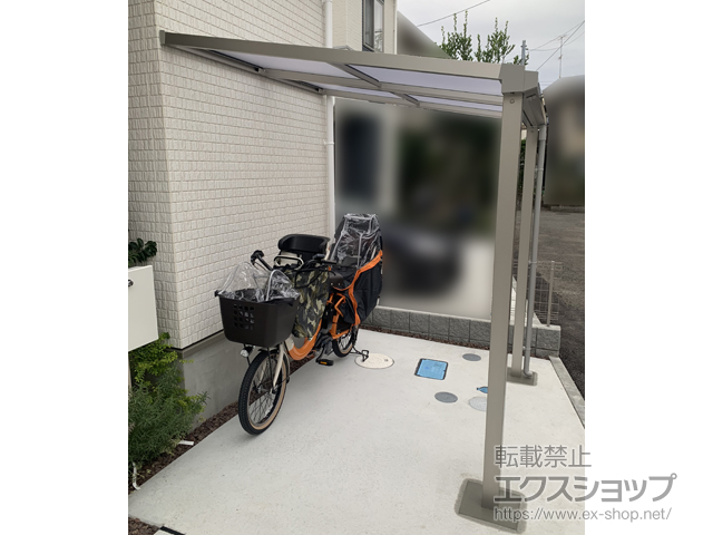 神奈川県大和市ののテラス屋根 プレシオステラスII F型 テラスタイプ 単体 積雪〜20cm対応 施工例