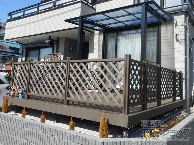 栃木県宇都宮市ののウッドデッキ 樹ら楽ステージ 施工例