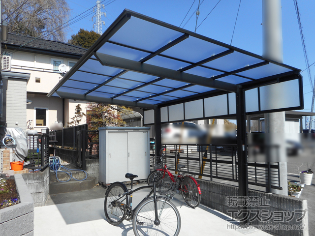 栃木県宇都宮市ののカーポート ネスカF (フラットスタイル) 積雪〜20cm対応 施工例