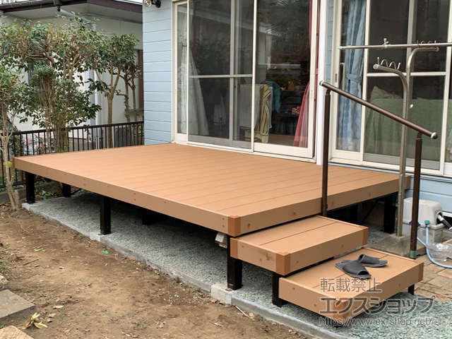 神奈川県横浜市ののウッドデッキ リウッドデッキ 200 施工例