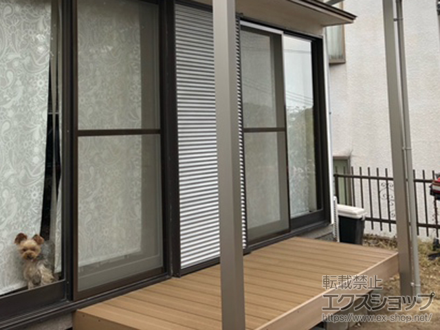 兵庫県西宮市ののウッドデッキ 樹ら楽ステージ 木彫 施工例