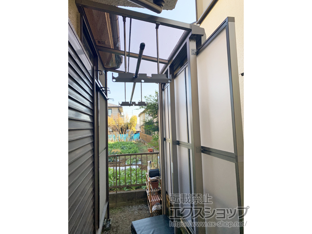 東京都東大和市ののテラス屋根 スピーネ F型 テラスタイプ 単体 積雪〜20cm対応 施工例