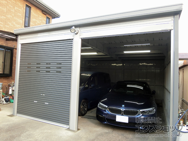 福岡県福岡市のの倉庫・ガレージ ガレーディア 一般型 5260×6275×2660 ジャンボ GRN-2662JL-2 施工例