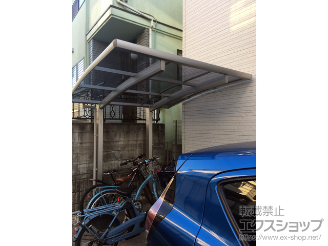 東京都世田谷区ののサイクルポート・駐輪場 プレシオスポート ミニ 積雪〜20cm対応 施工例
