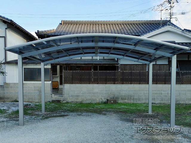 福岡県嘉麻市ののカーポート レイナツインポートグラン　積雪〜20cm対応 施工例