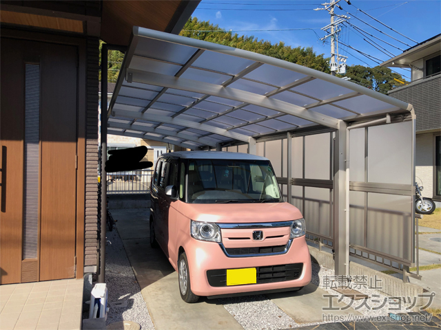 静岡県島田市ののカーポート レイナポートグラン 縦連棟　積雪〜20cm対応 施工例